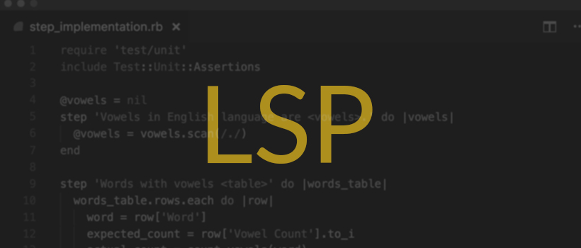 Language server protocol and DSL’s